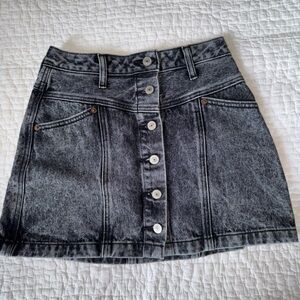 Abercrombie Black Denim Skirt
